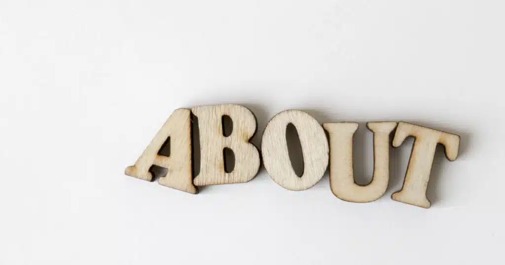 photo du mot à propos en anglais